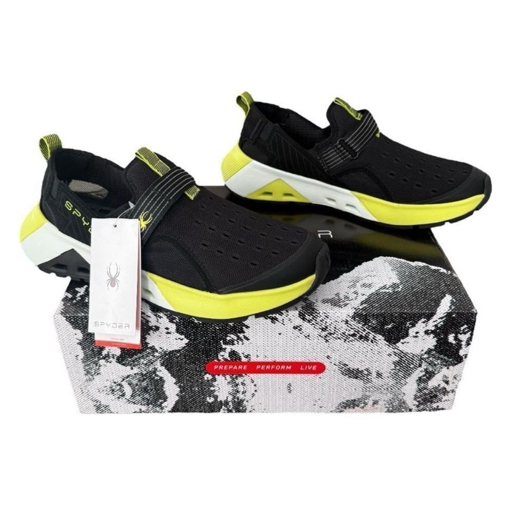 NWT Spyder Rafter Men's Water Shoes Black Neon Yellow Size 10